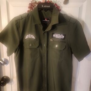 Airwalk Dark Green Zip Pocket Shirt